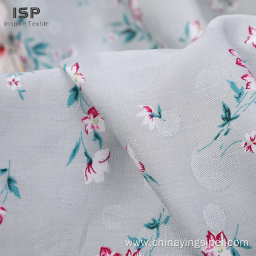 Viscose Printed Floral Rayon Jacquard Woven Fabric